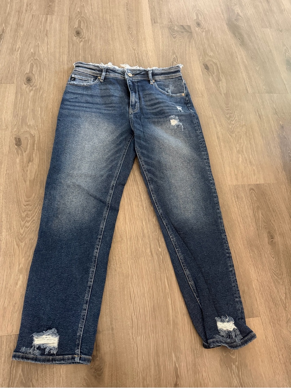 KanCan Dark Blue Distressed Skinny Jeans
